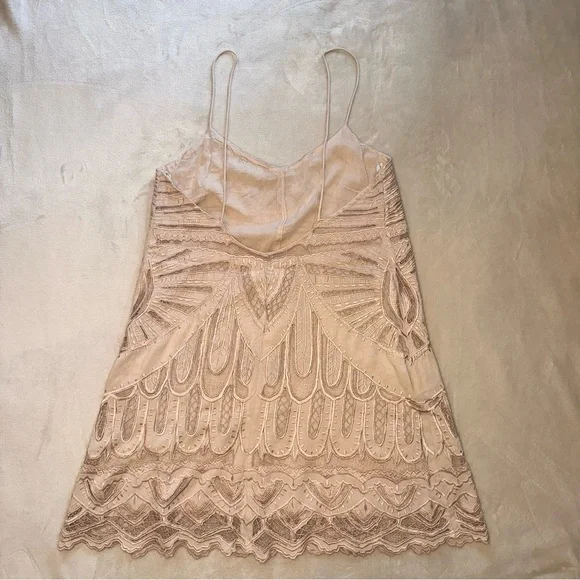 Uma and Leopold Lace Slip Mini Dress Blush Pink NWOT Mini